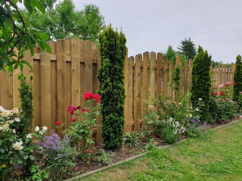 Solid Board Fence Installation